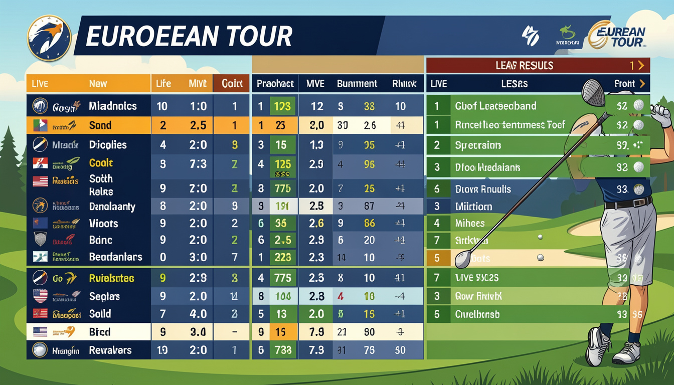 european tour leaderboard