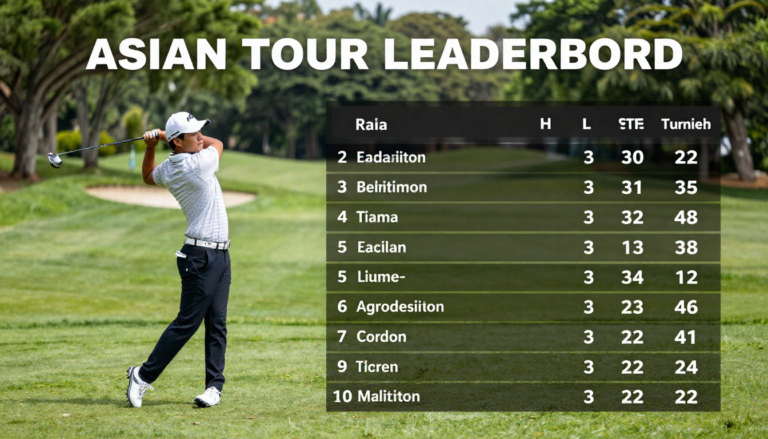 asian tour leaderboard
