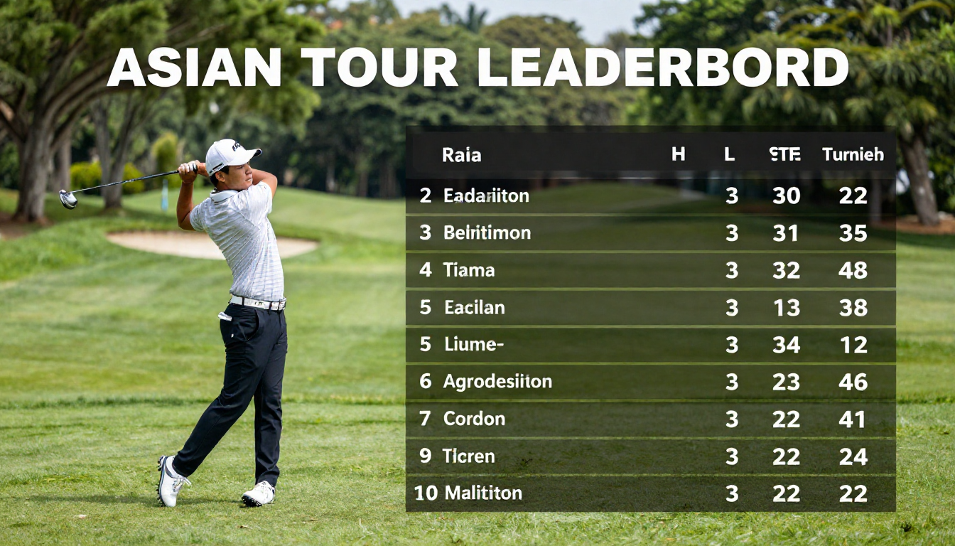 asian tour leaderboard